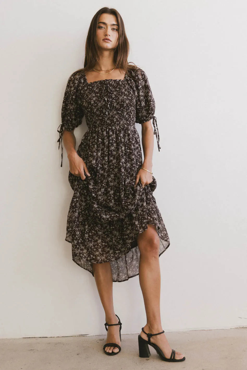 Juna Floral Midi Dress FINAL SALE
