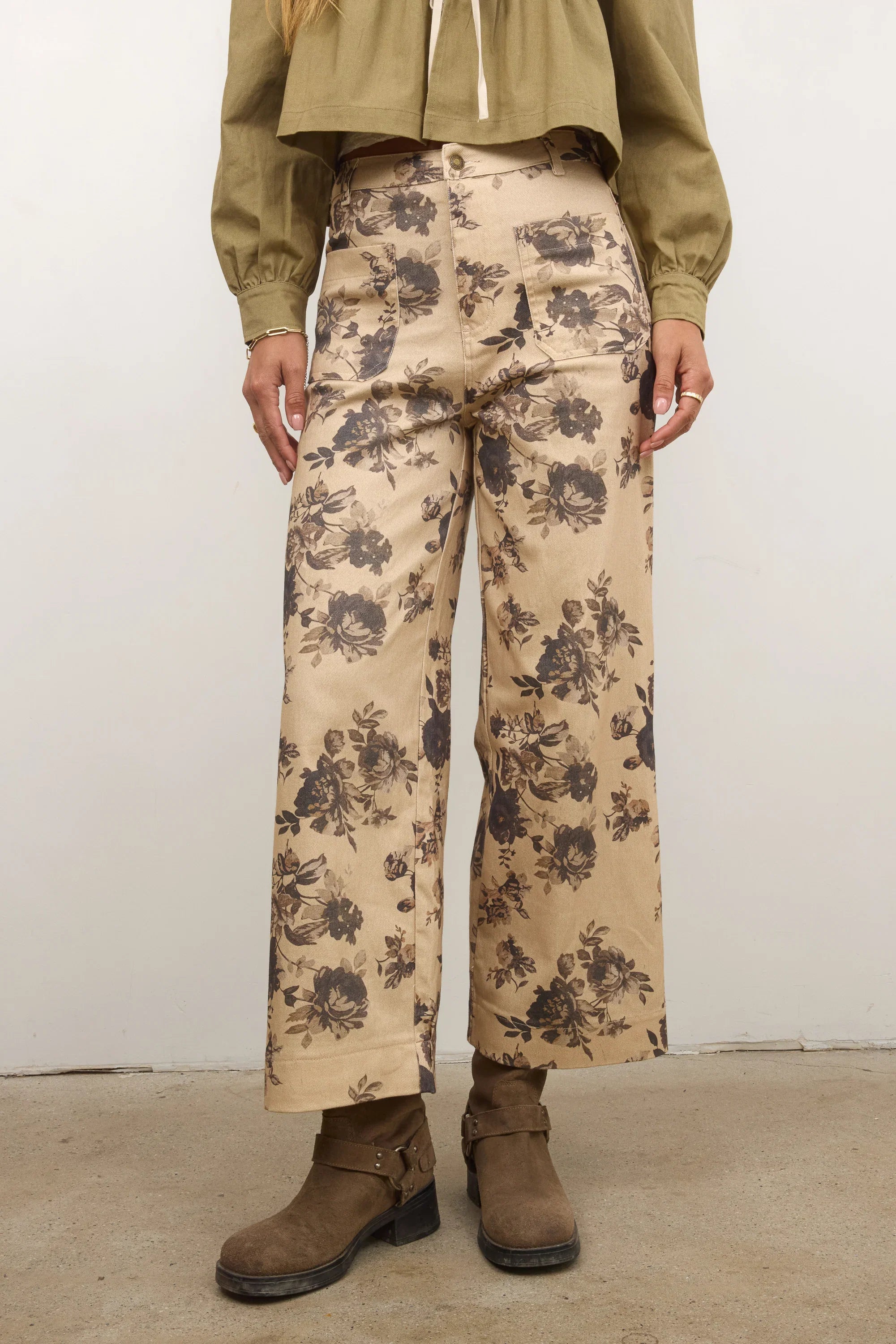 Iris Floral Wide Leg Pants FINAL SALE