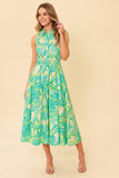DAYS WITH YOU MIDI SHIRT DRESS GREEN FINAL SALE