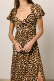 Meradith Leopard Print Midi Dress FINAL SALE