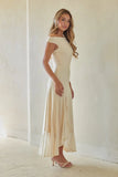 Raquel Mesh Ruffle Maxi Dress