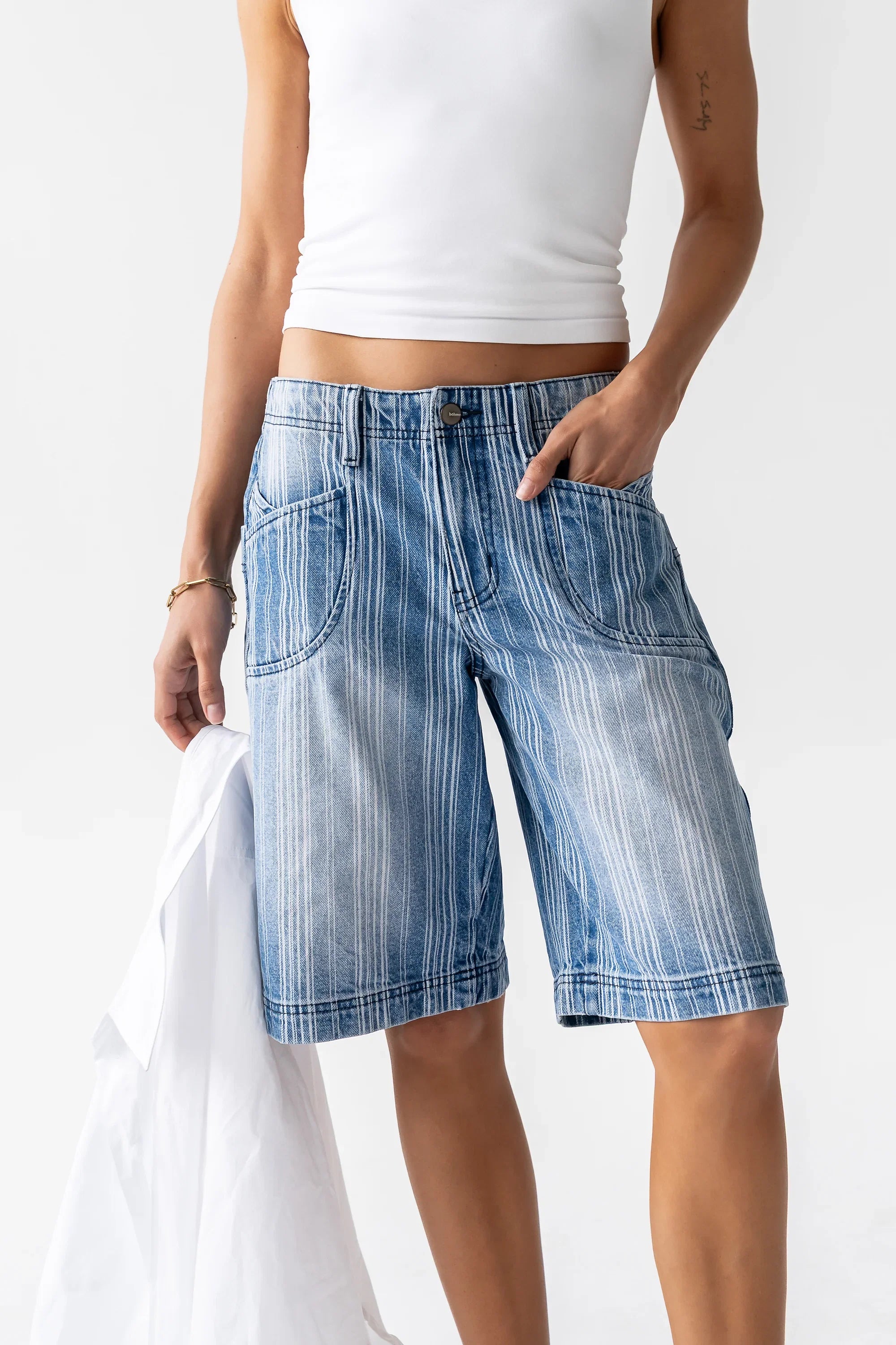Franklin Striped Bermuda Shorts