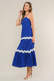 SUMMER SPRITZ RIC RAC MIDI DRESS