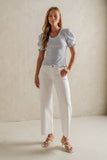 Violet Knit Top in Light Blue FINAL SALE