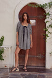 Cody Gingham Mini Dress in Black FINAL SALE
