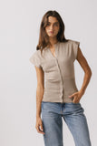 Marco Knit Top in Taupe