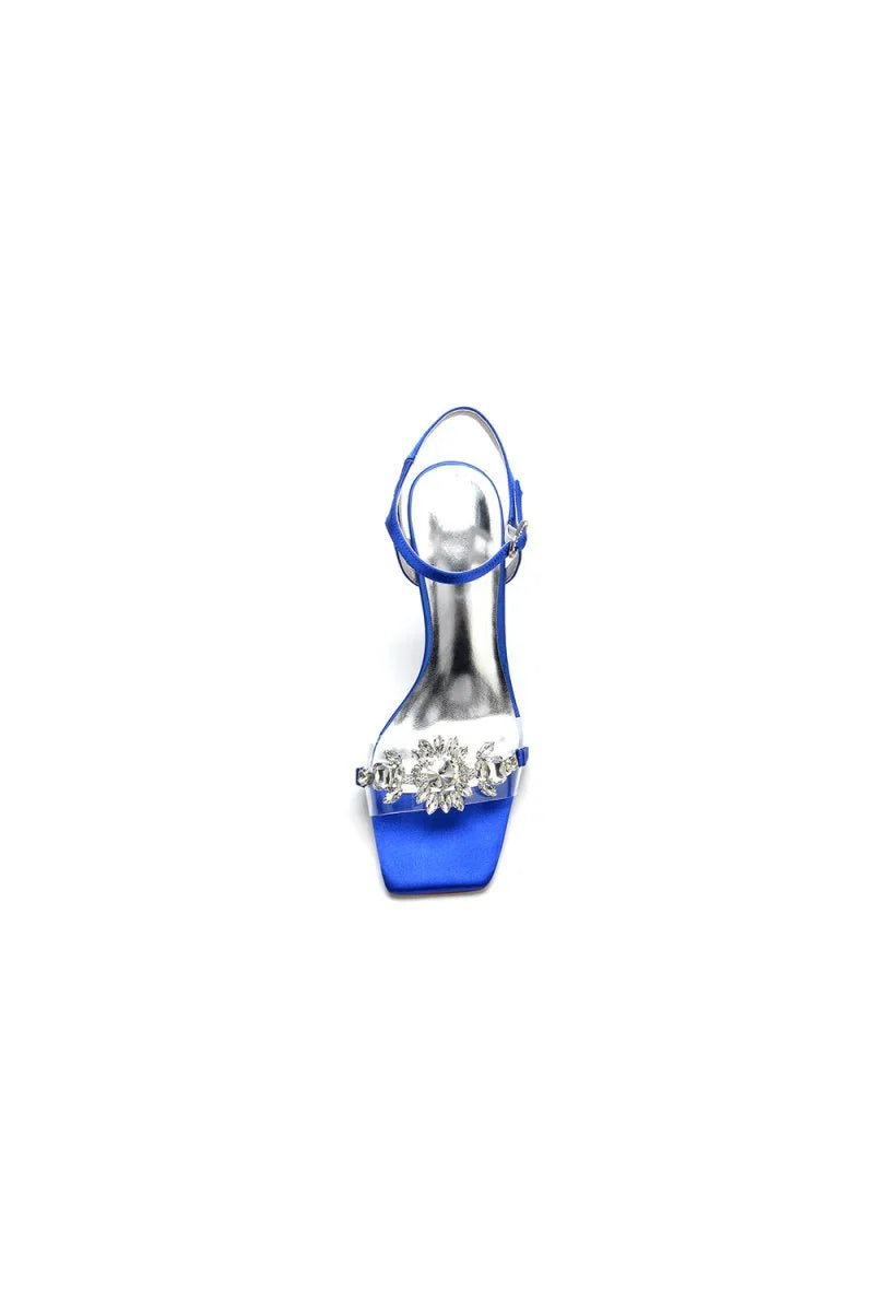 Open Toe Sandals with Rhinestone