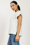 Kaycie Muscle Tee in Grey FINAL SALE