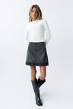 Jana Denim Skirt in Black