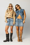Bonnie Denim Mini Skirt FINAL SALE
