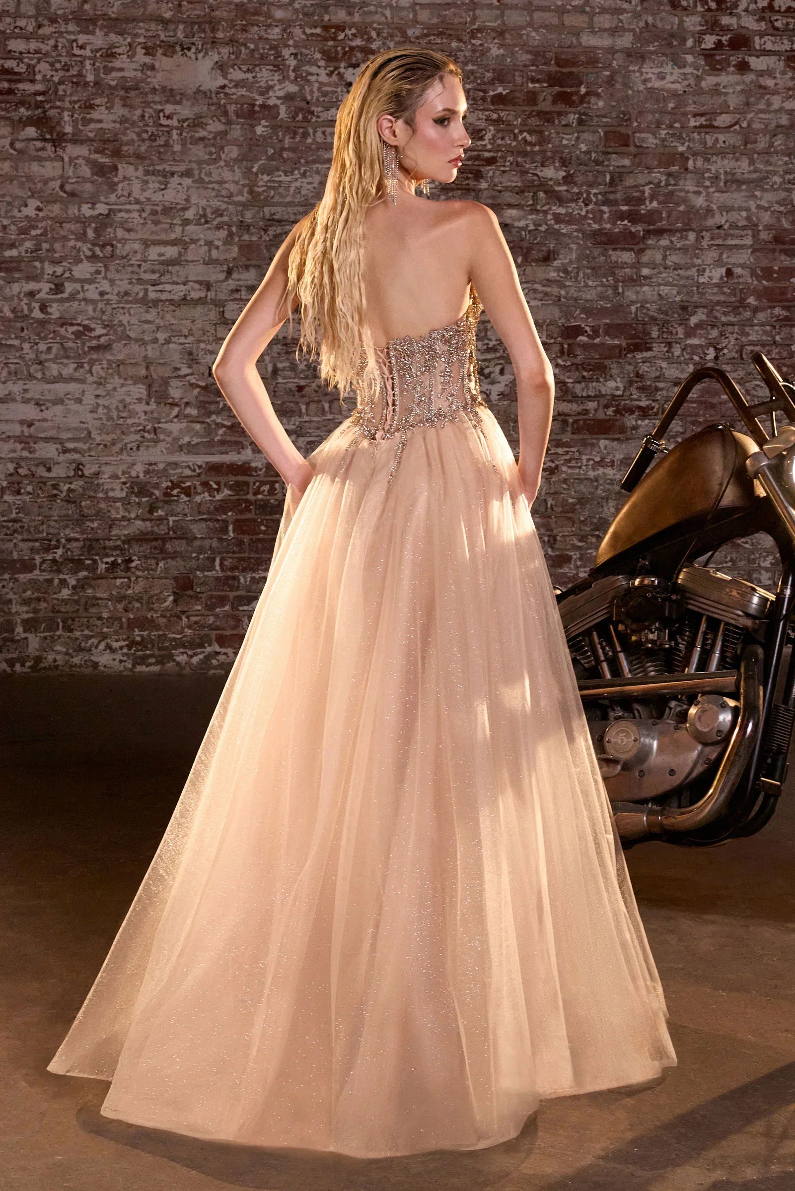 Jolia Gown A Line Corset Tulle Dress