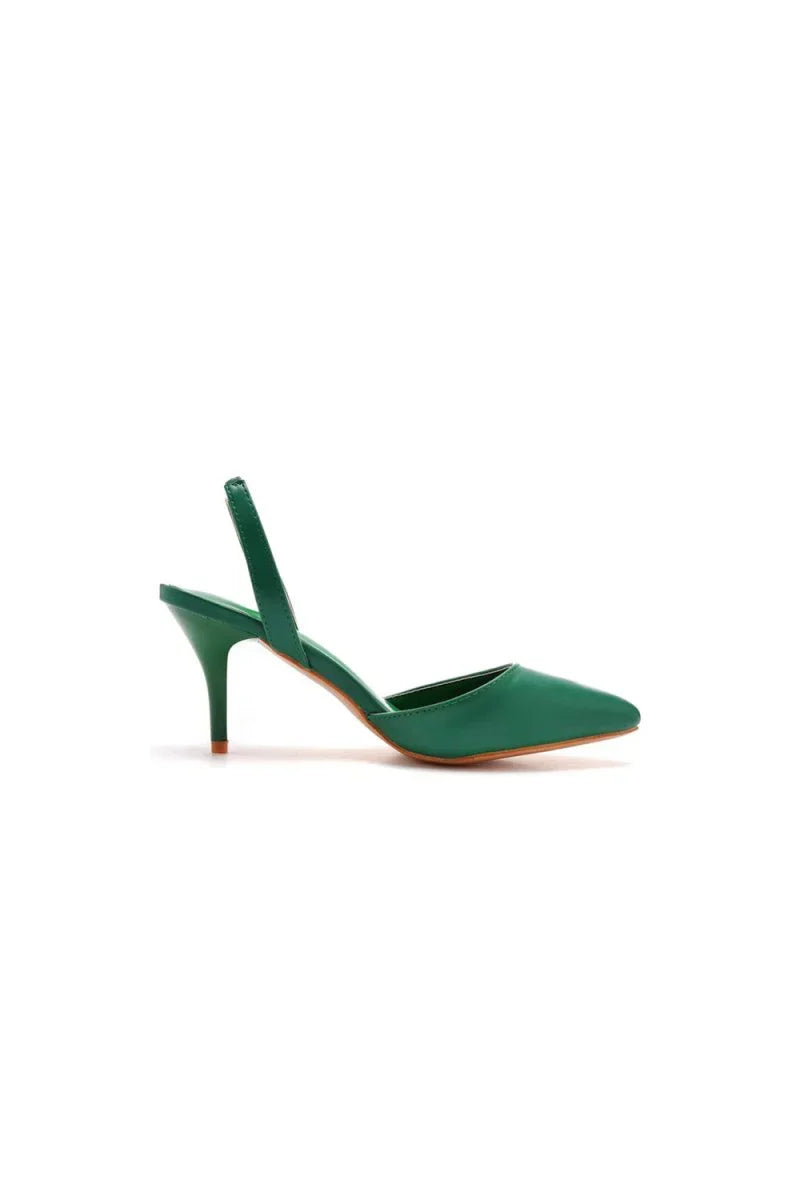 Simple Elegant Pointed Toe Stiletto Slingback High Heels