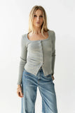 Pura Knit Top in Grey