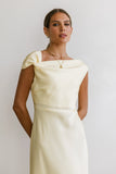 Rodney Asymmetrical Maxi Dress in Yellow