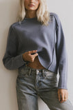 Leander Knit Sweater in Dark Blue FINAL SALE