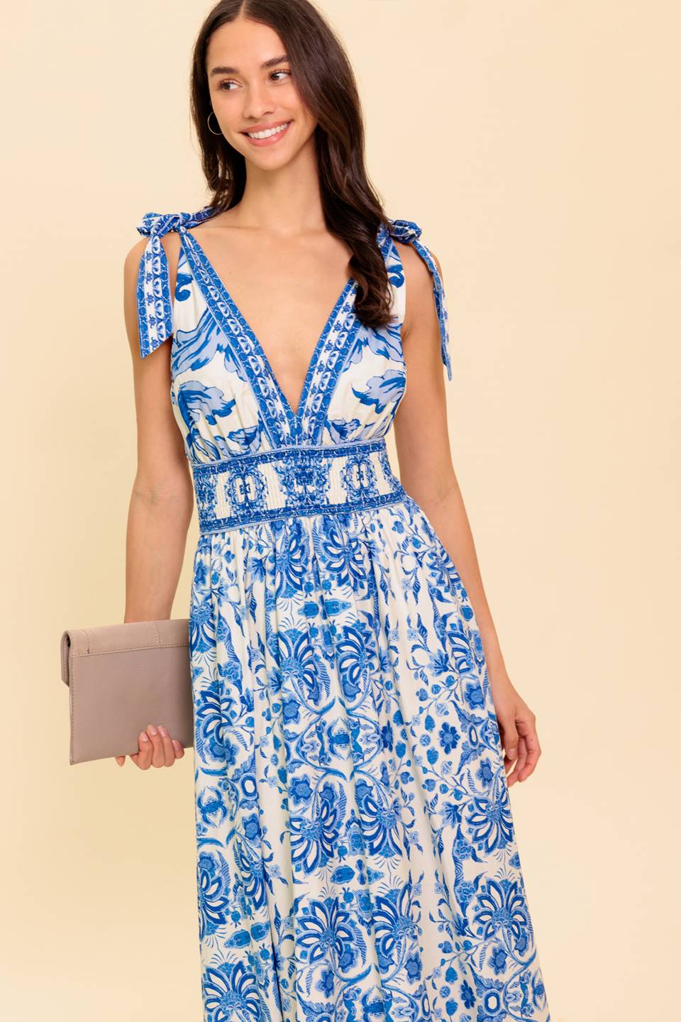 BY THE BAY BLUE MAXI DRESS