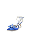 Pointed Toe Heels with Ribbon Bow