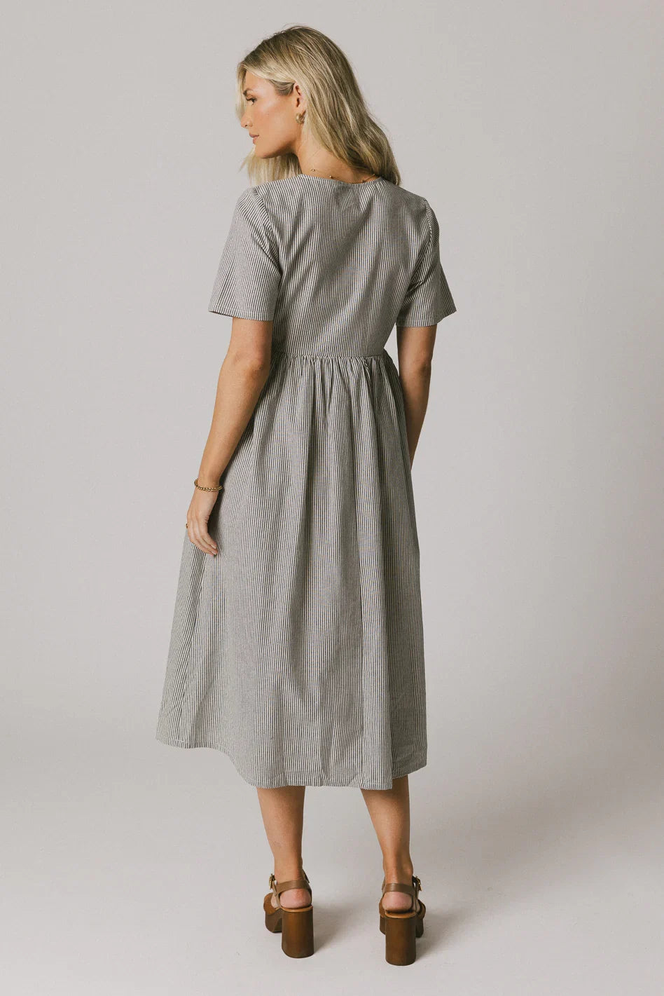 Narla Striped Maxi Dress in Navy FINAL SALE