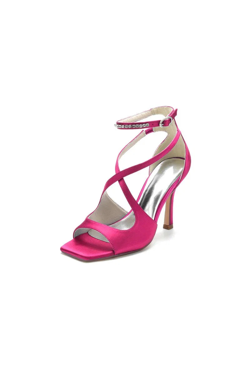 Open Toe Wedding Shoes with Straps