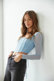 Wrenley Mesh Corset Top
