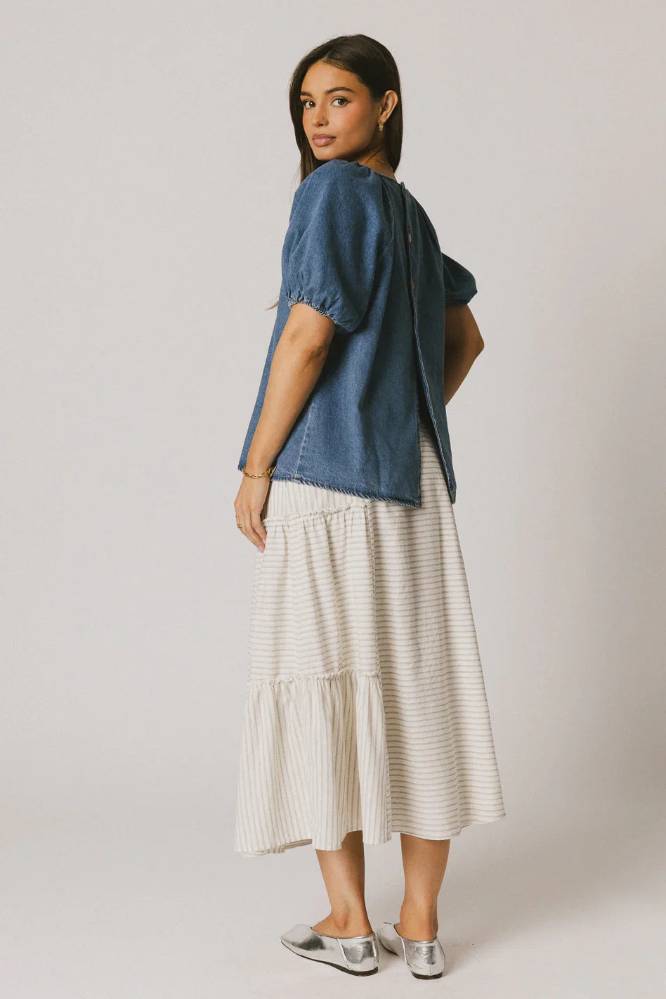 Iverson Denim Top FINAL SALE