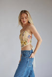 Marigold Floral Lace Corset Top