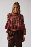 Randall Plaid Blouse