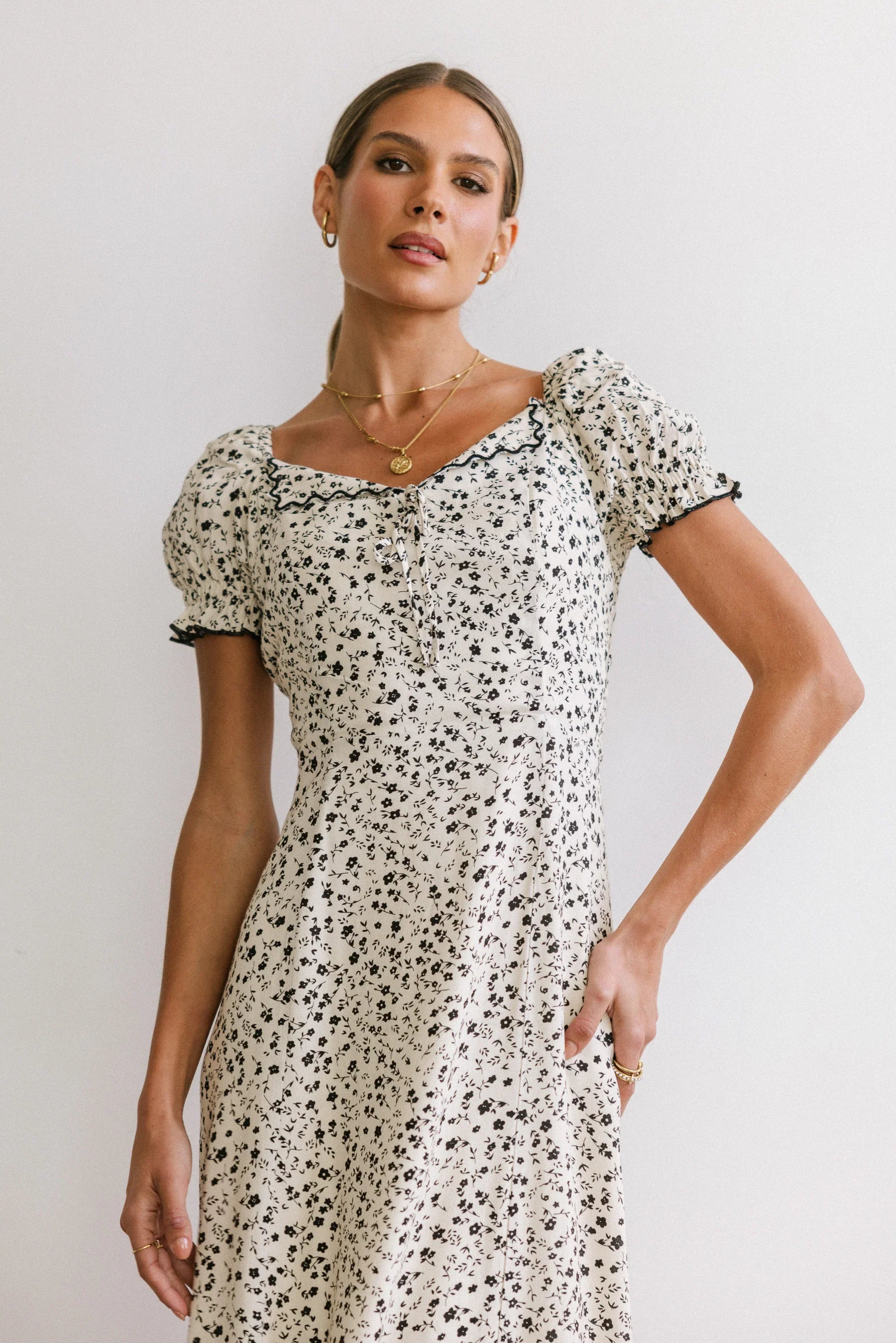 Marlow Maxi Dress in Cream FINAL SALE