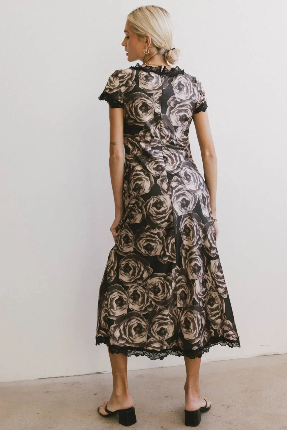 Beatriz Lace Trim Midi Dress FINAL SALE