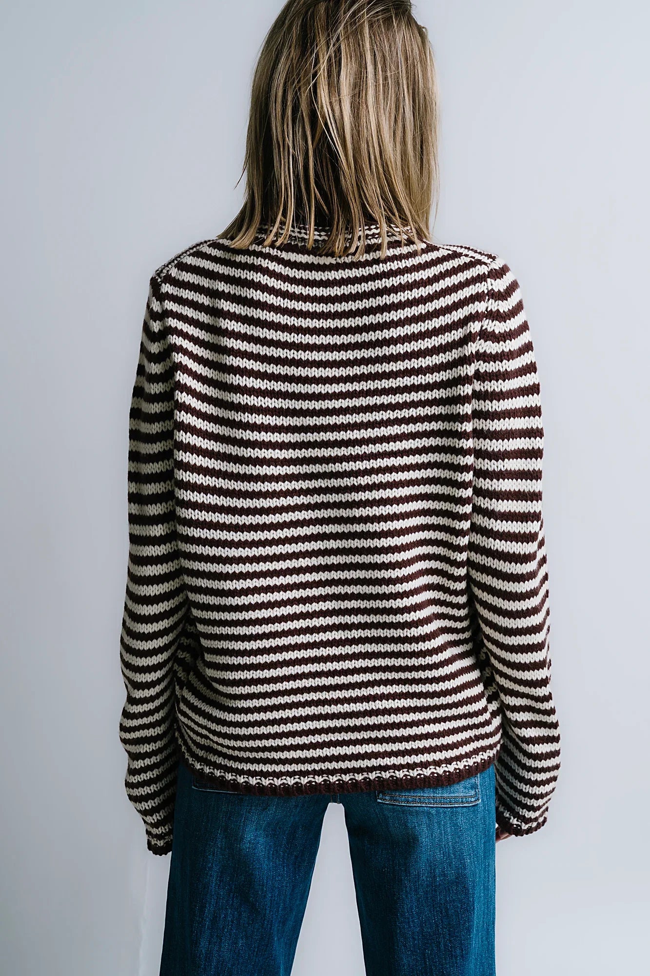 Jones Knit Sweater in Brown