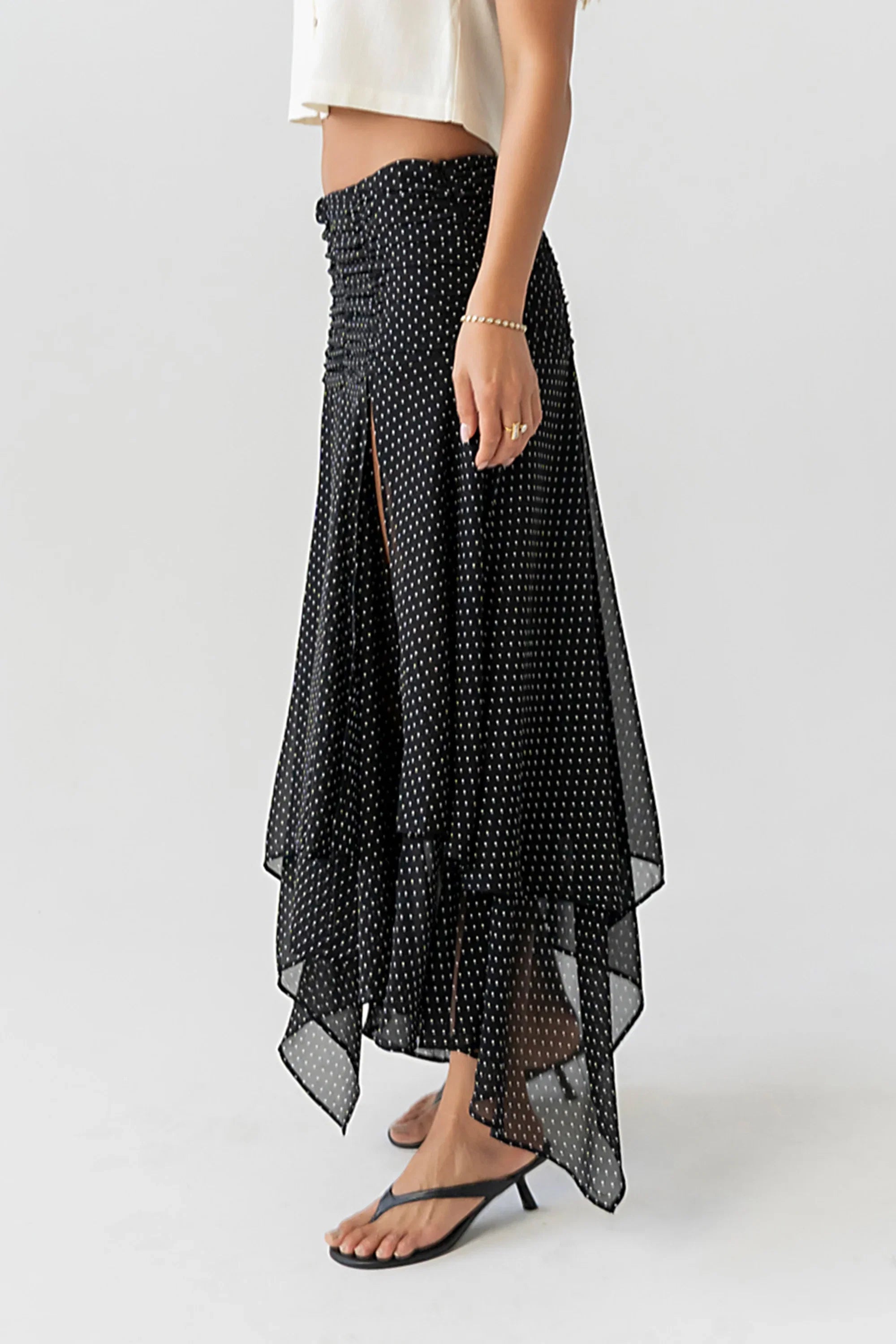 Ainsley Asymmetrical Maxi Skirt