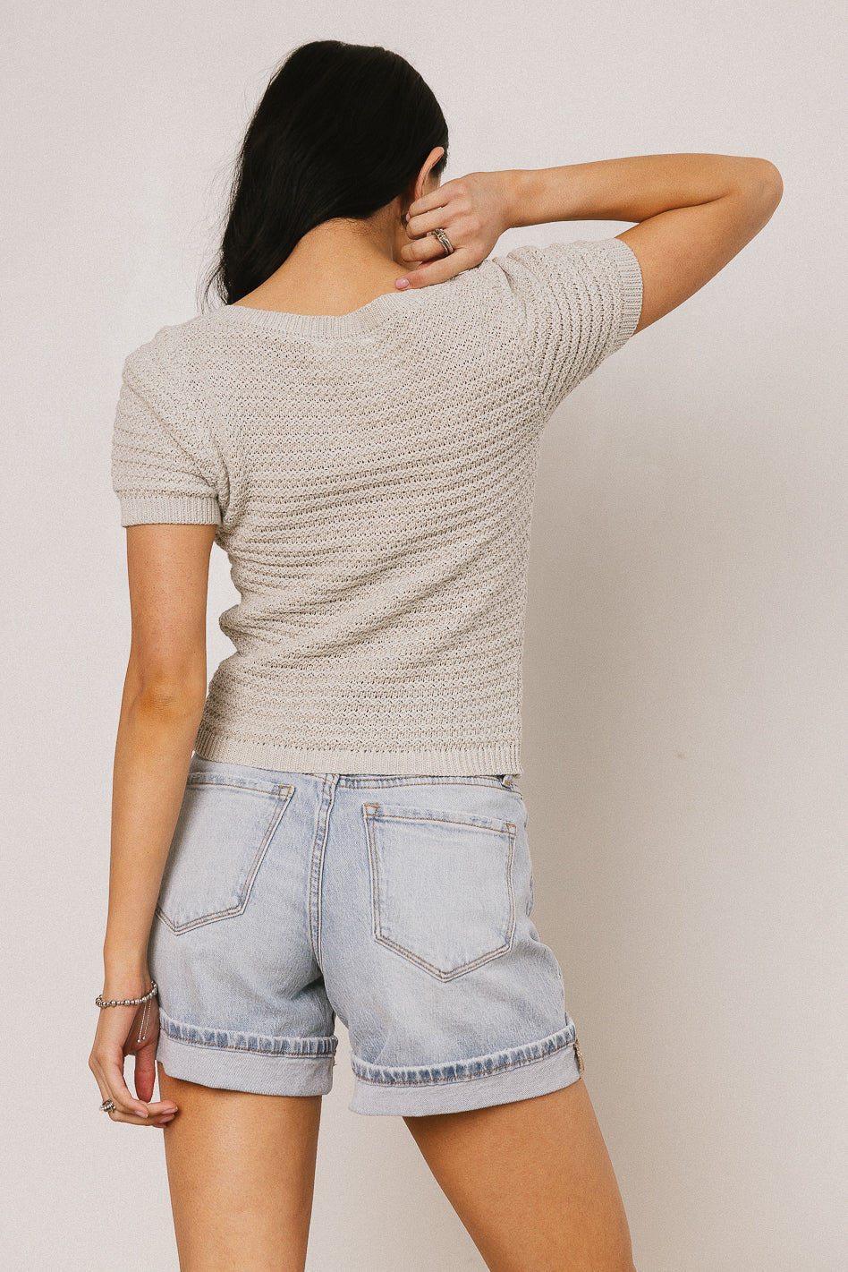 Lewis Knit Sweater in Grey FINAL SALE