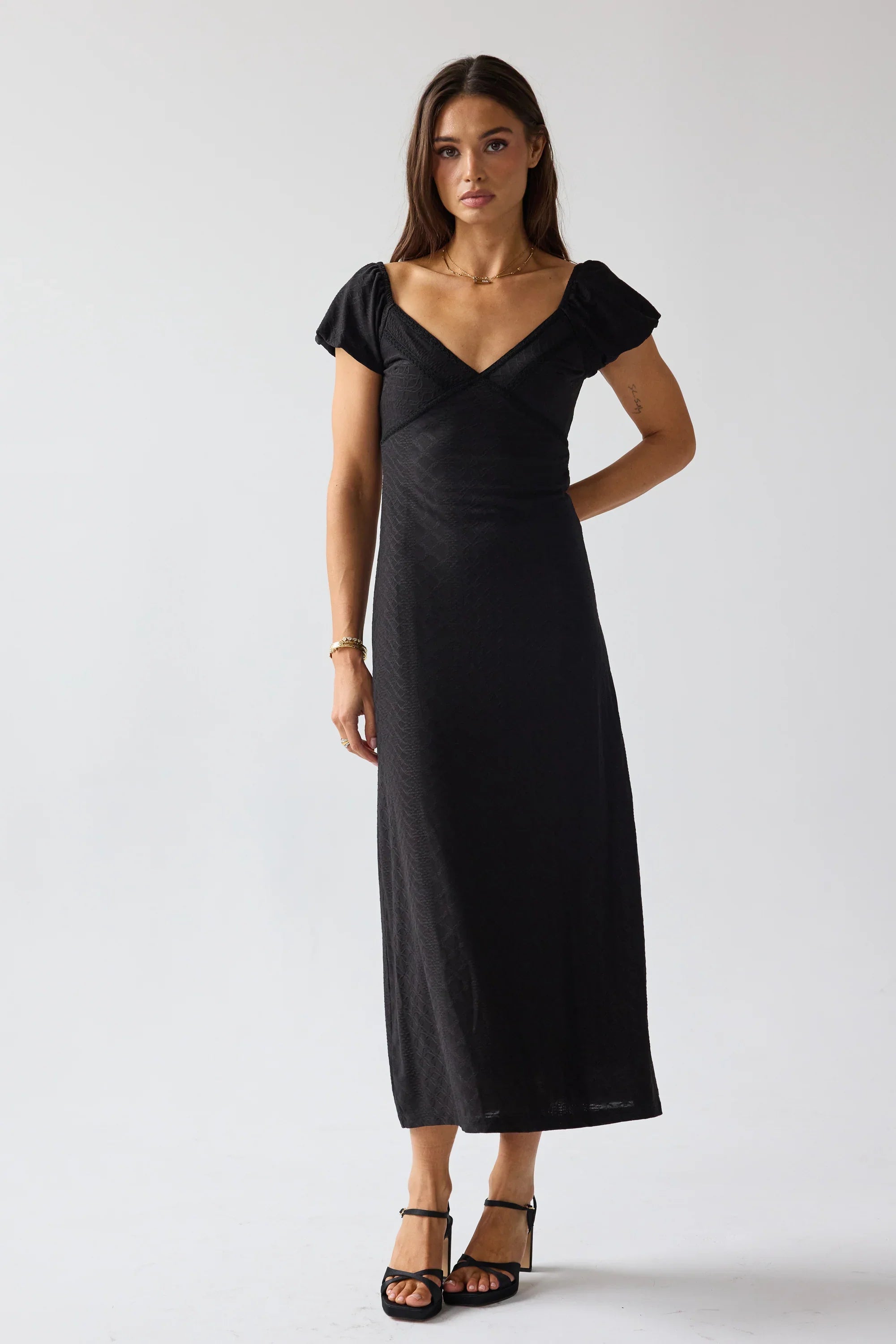 Cammie Maxi Dress in Black FINAL SALE