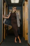 Aisla Ruched Maxi Dress