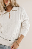 Ivy Cable Knit Sweater FINAL SALE