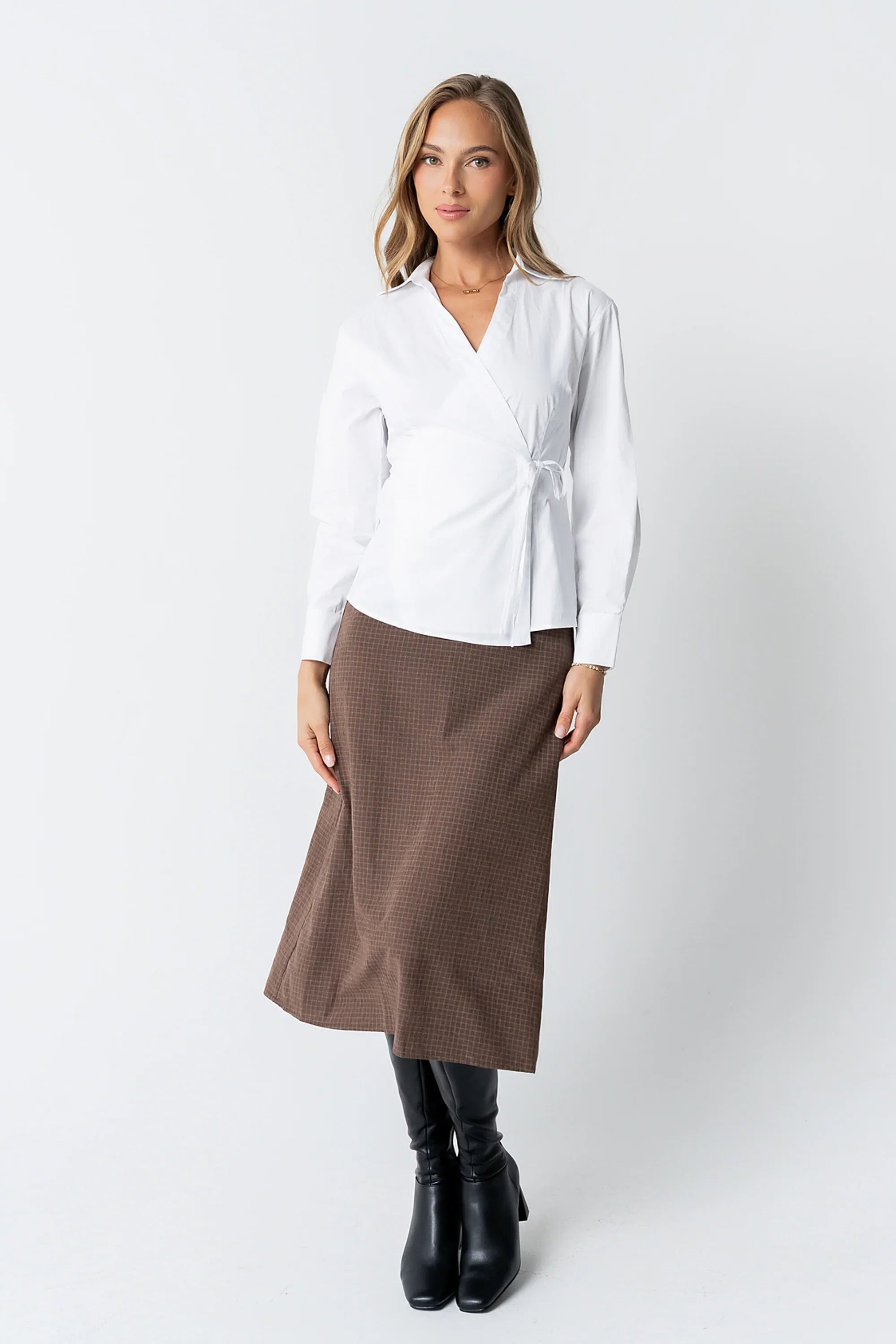 Kimmy Wrap Blouse