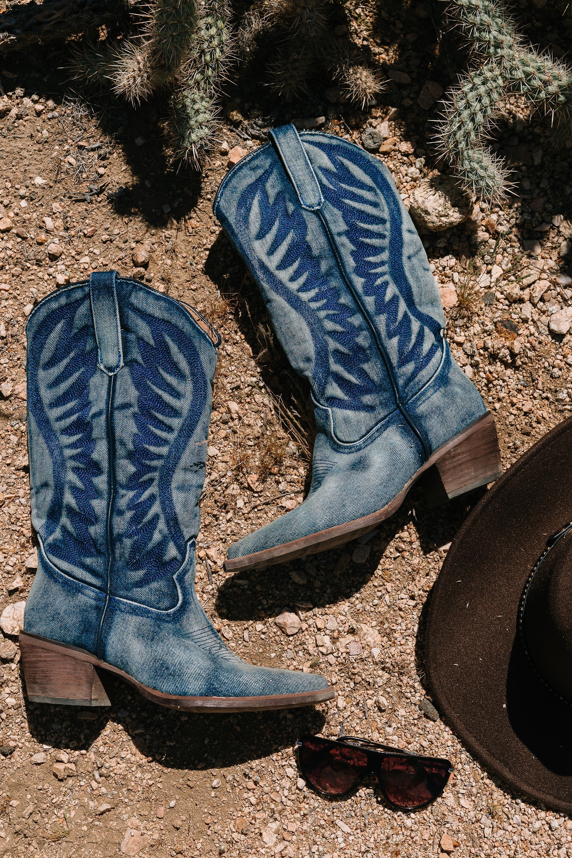 Steve Madden Albany Boots in Denim