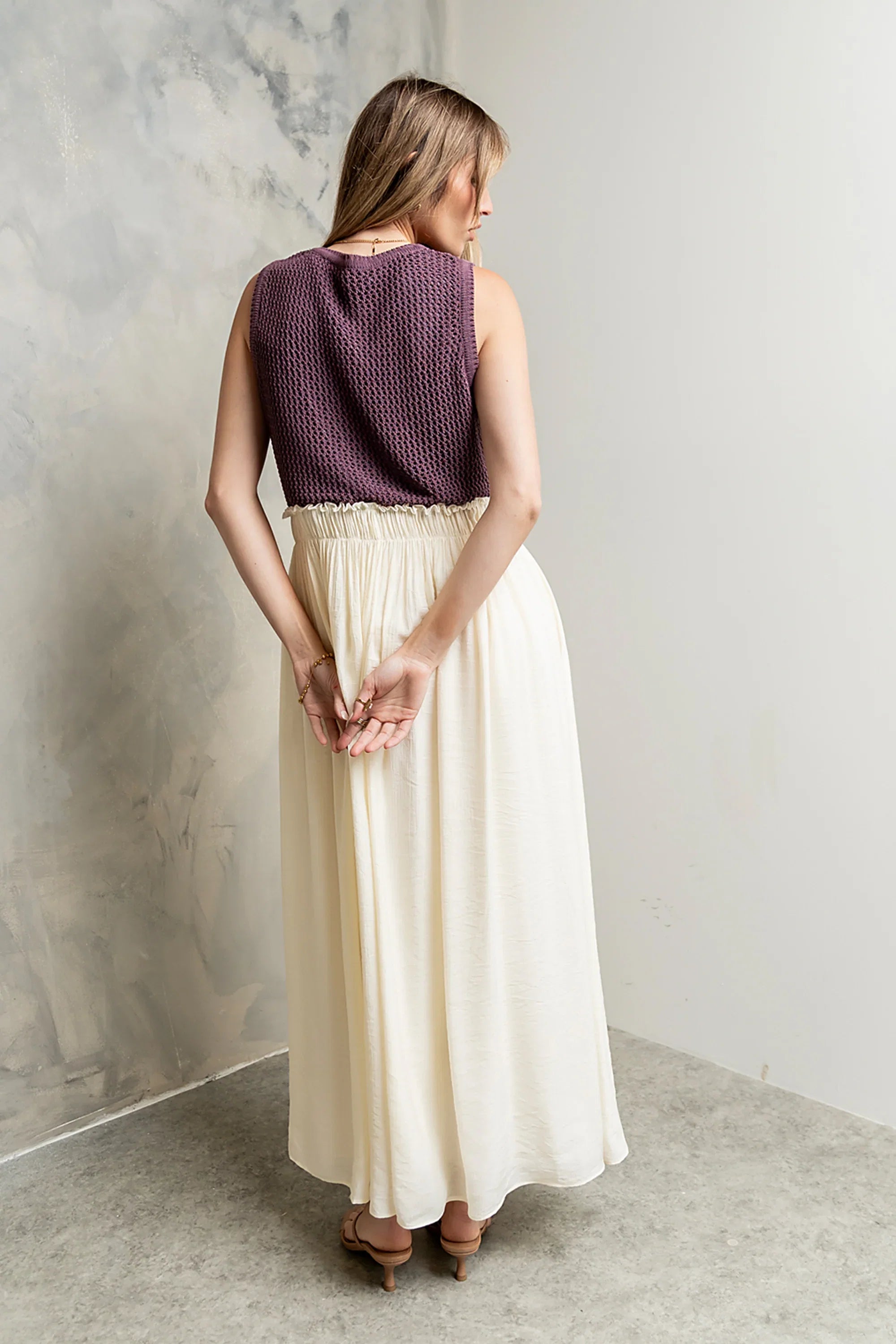 Serafina Maxi Dress in Plum