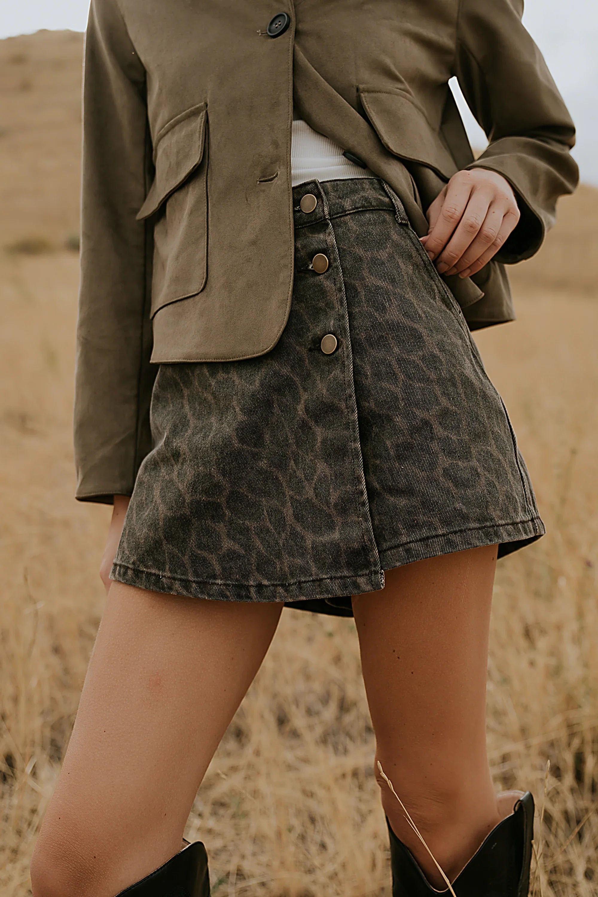 Luka Leopard Mini Skort FINAL SALE