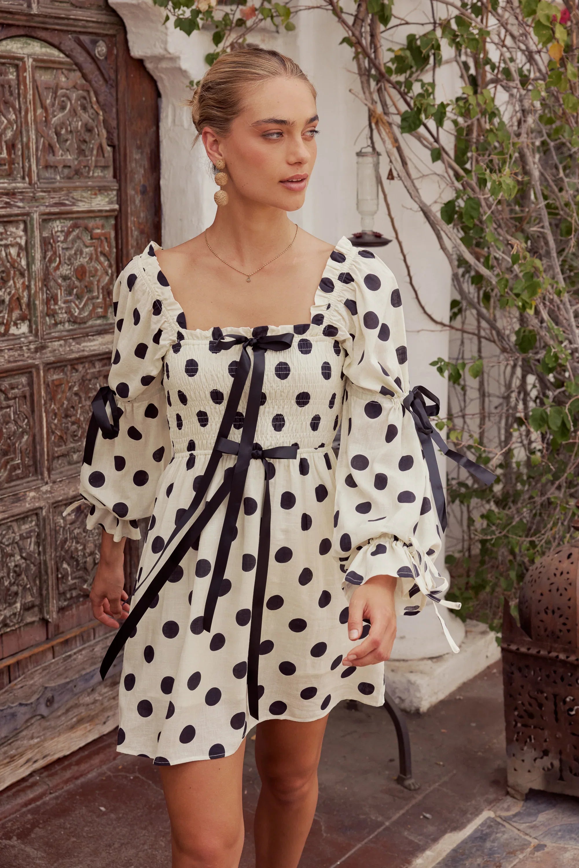 Frances Polka Dot Mini Dress FINAL SALE