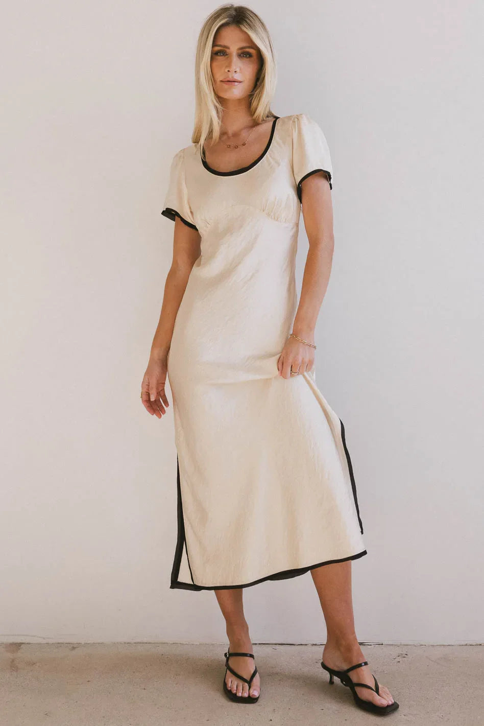 Austia Midi Dress in Ivory