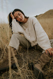 Nala Plaid Barrel Jeans FINAL SALE