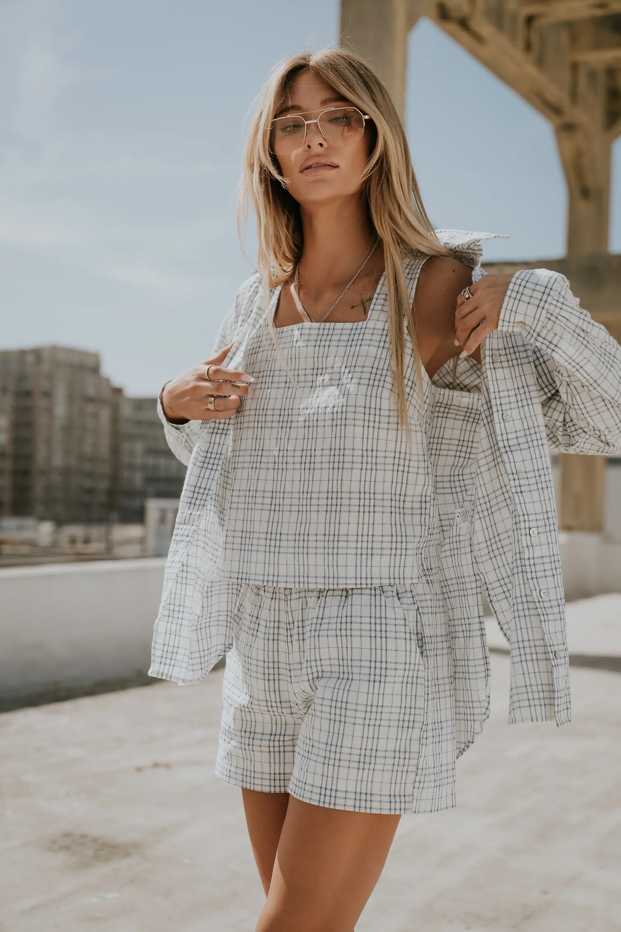 Viola Plaid Tank Top