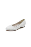 Lace Round Toe Flats