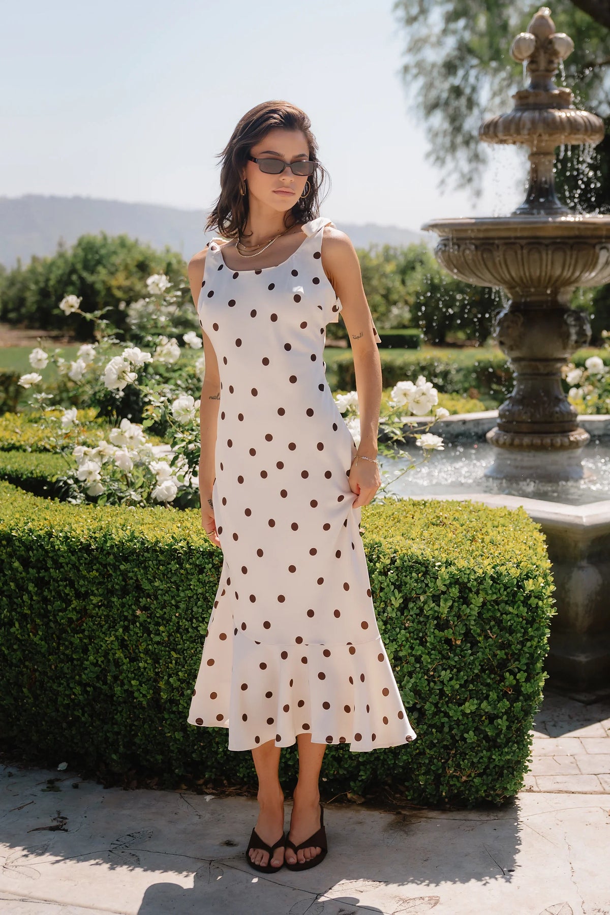 Emerie Polka Dot Maxi Dress