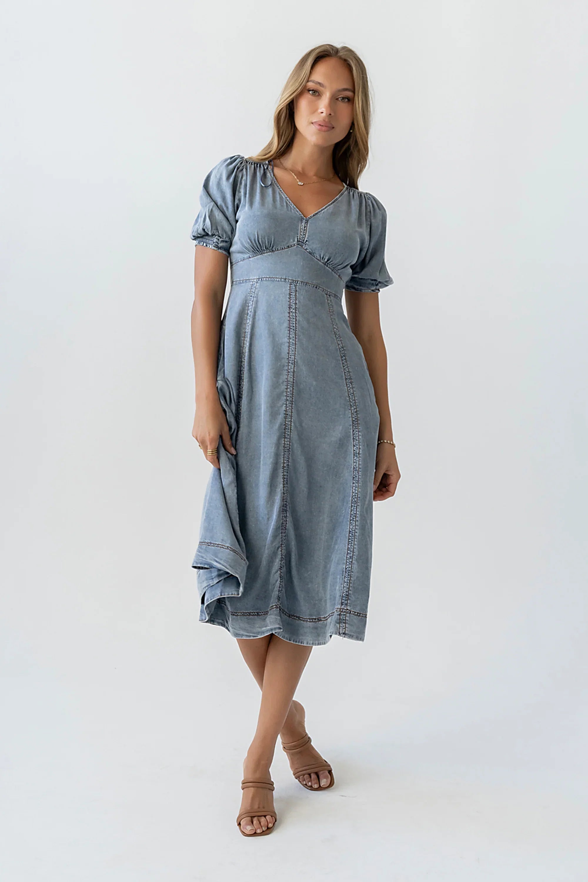 Andie Denim Midi Dress