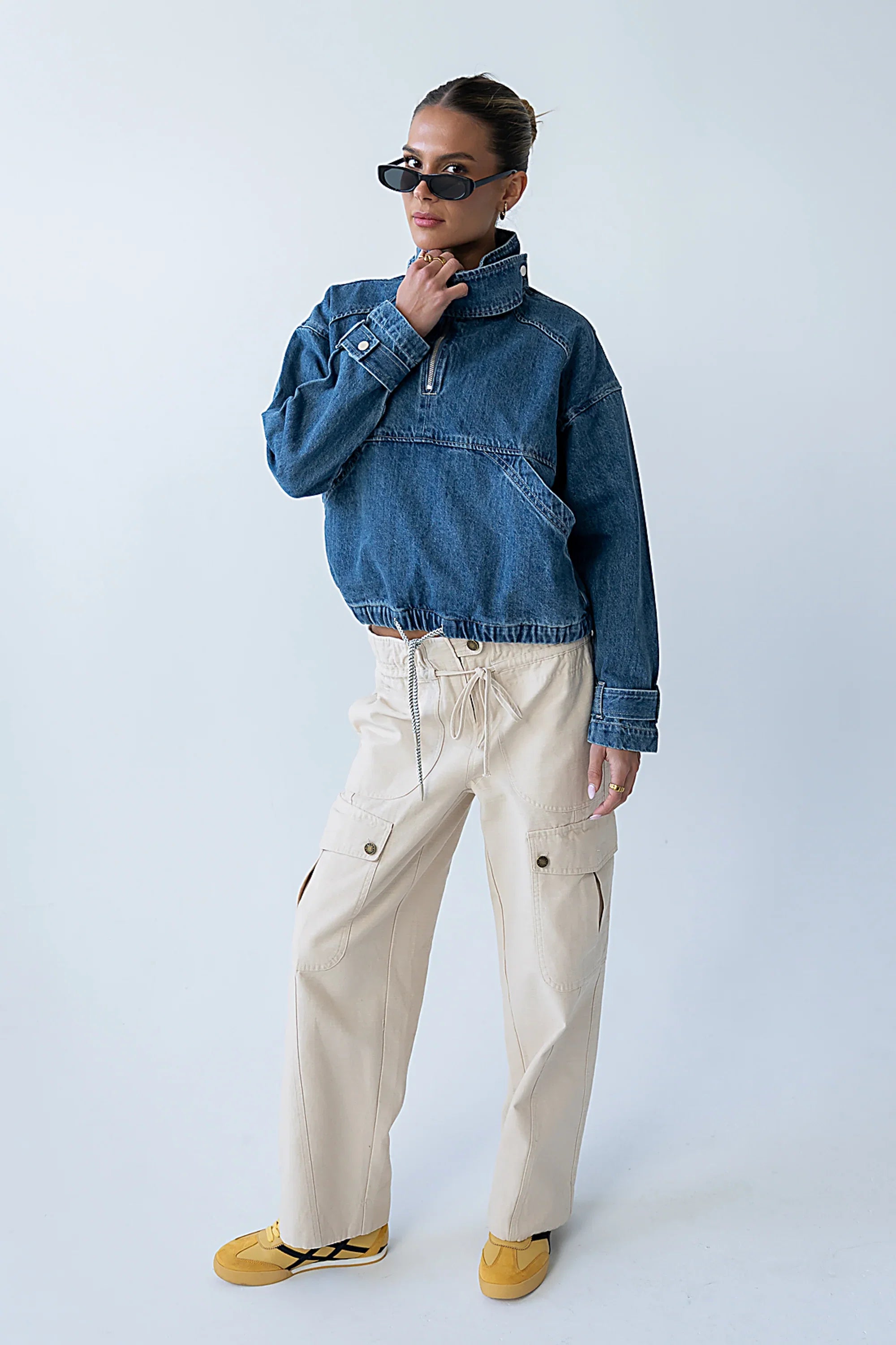 Kirsty Straight Leg Pants in Bone