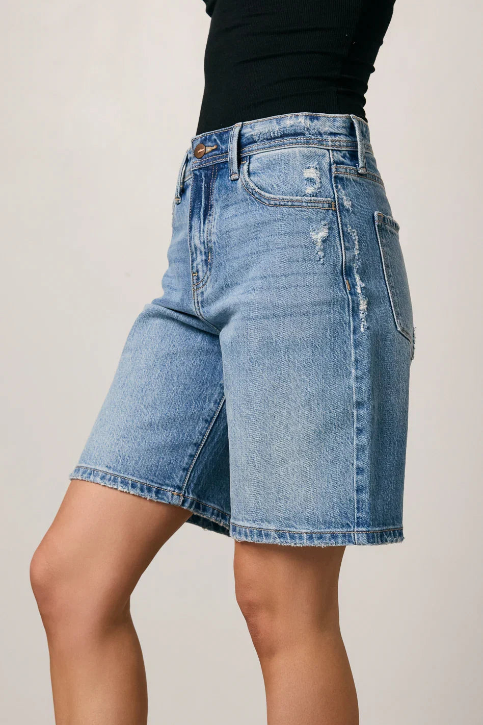 Danika Denim Bermuda Shorts