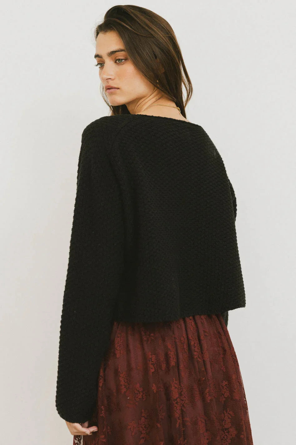Cabbet Cardigan in Black FINAL SALE