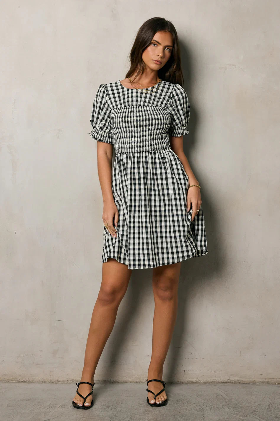 Shailee Smocked Mini Dress FINAL SALE